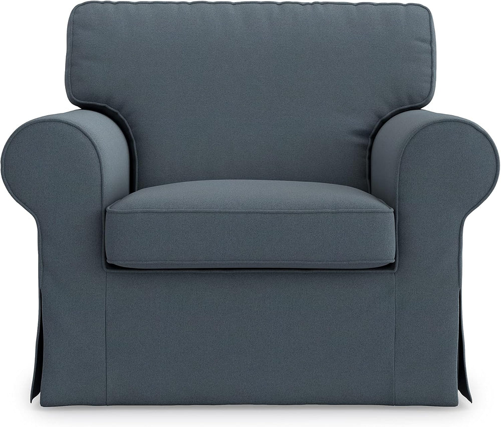 MASTERS OF COVERS Ektorp Armchair Cover for IKEA Ektorp Chair-Titanium Grey