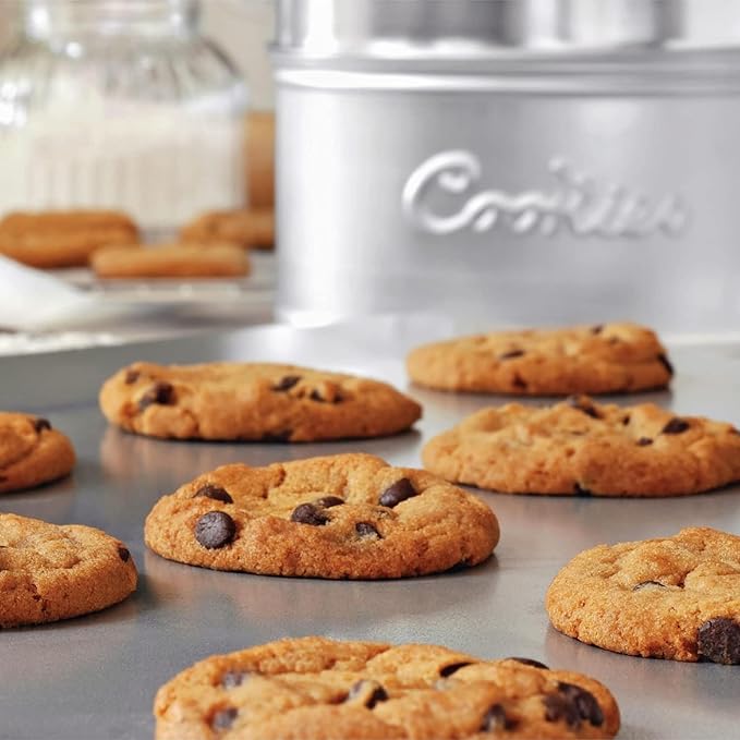 Baker's Secret 2pcs Large Flat Cookie Sheet 18" x 14" Aluminum ...