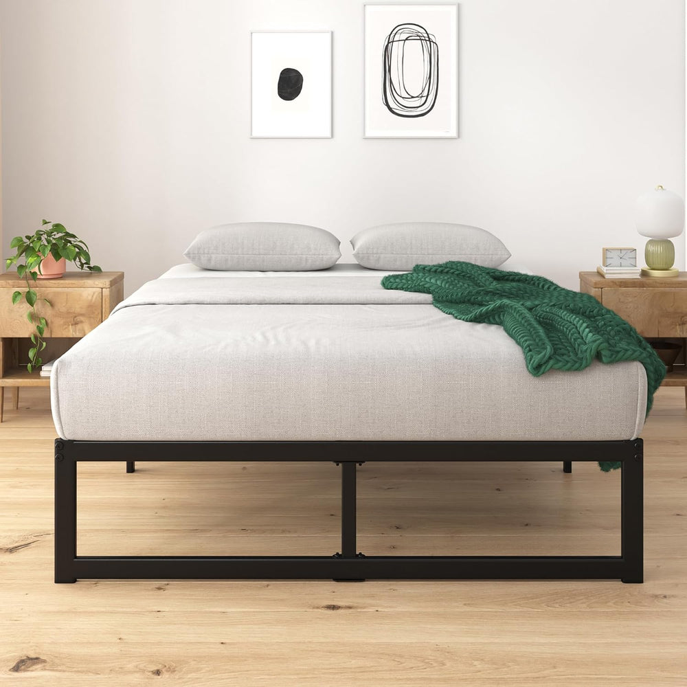 Zinus ABEL 14 Inch Platform Bed Frame, Steel Slat Support, Easy Assembly, No ...