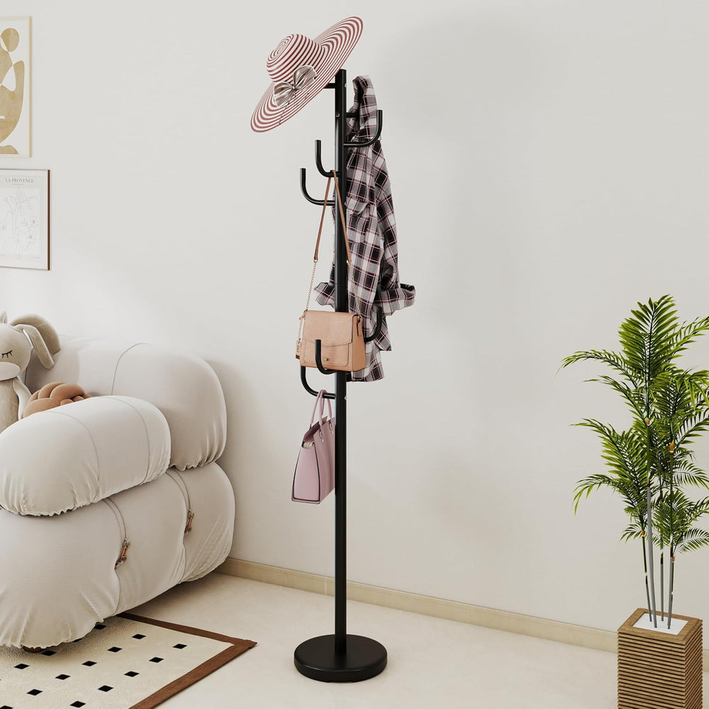 Giantex Heavy-Duty Coat Rack Freestanding, 69" Metal Cactus Clothes Stan...
