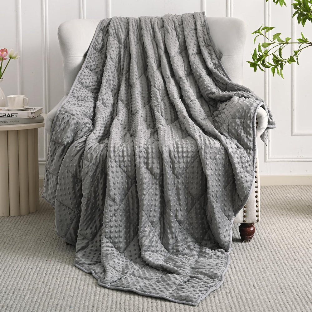 Mr. Sandman Cooling Weighted Blanket for Adults, Queen Size 15 lbs, 60โณx80โณ