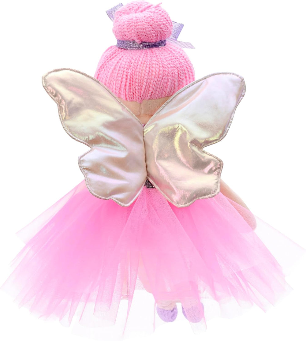 iscream Furry Plush 18.5" Nutcracker Sugar Plum Fairy Embroidered Accent...