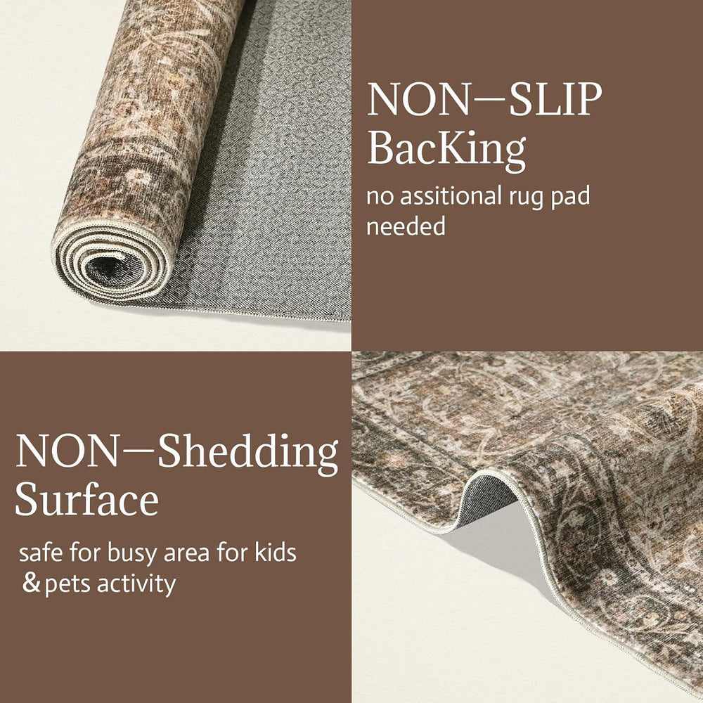 Machine Washable Rugs for Living Room: 9x12 Area Rugs for Bedroom