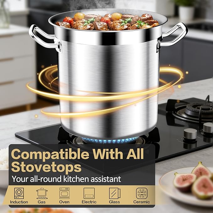 Large Stock Pot-20QT Stainless Steel Stockpot