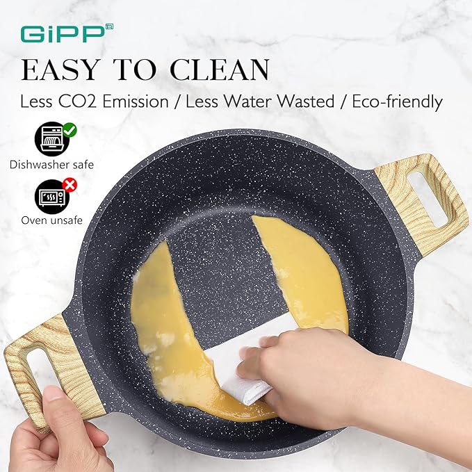 GiPP Ceramic Pots and Pans Set Non Stick