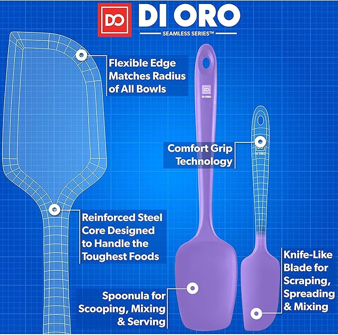 DI ORO Silicone Spatula Set