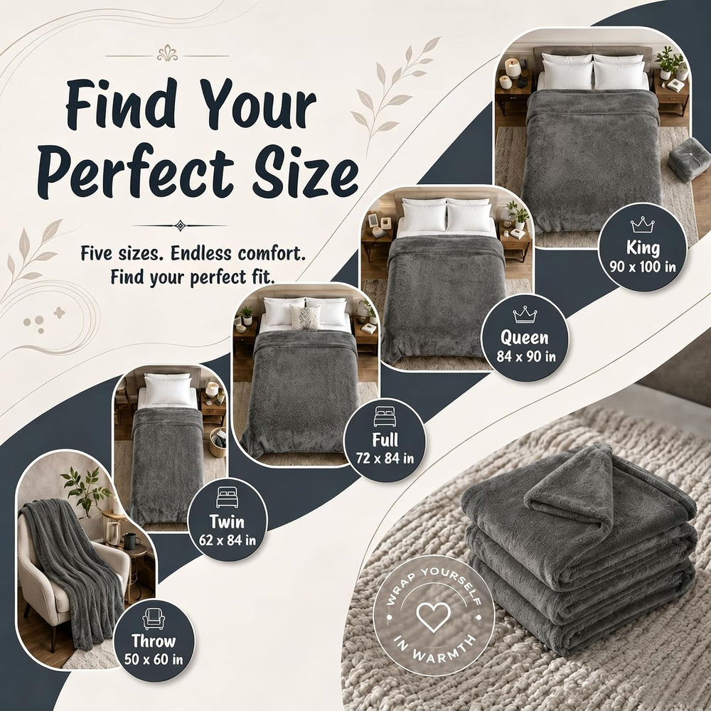 Electric Heated Blanket Full Size 72"x84",Fast Heating Throw, Soft ...