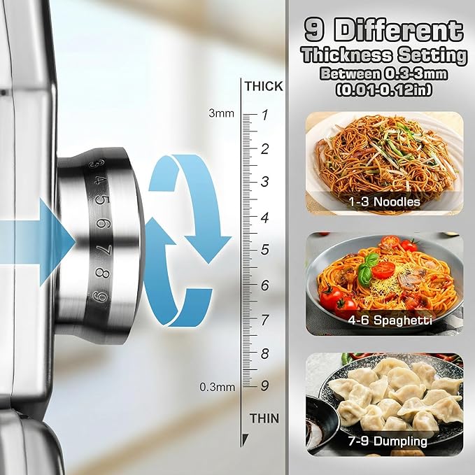 Sailnovo 3 in 1 Pasta Maker Machine