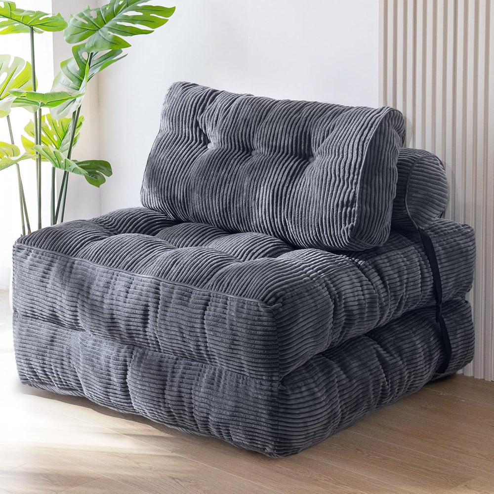 MAXYOYO Folding Sofa Bed, Convertible Chair with Pillow Foldable Couch with B...
