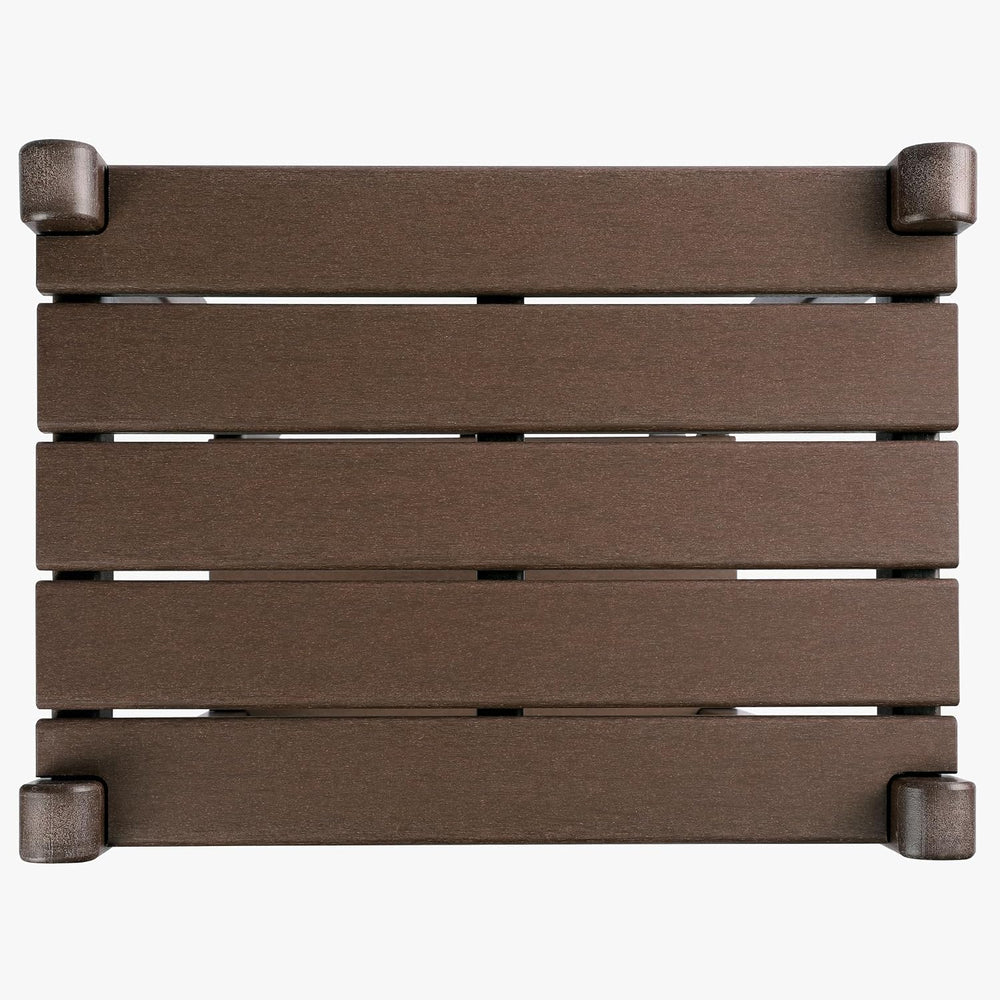 WestinTrends Malibu 36" Outdoor Adirondack HDPE 2-Tier Patio Side Table,...