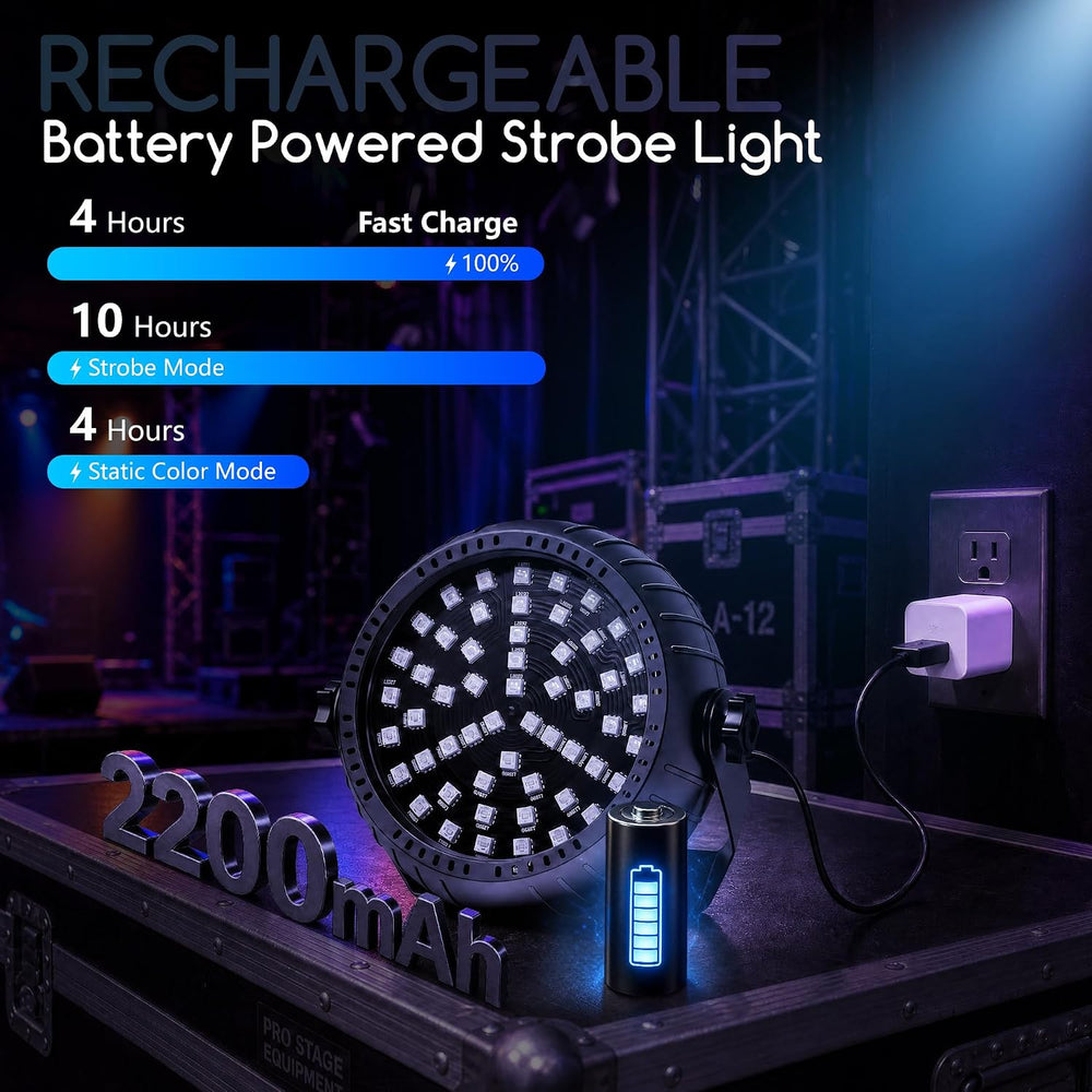 Strobe Lights for Halloween, Battery Powered Mini Party Light