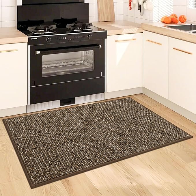 BEQHAUSE Kitchen Rugs and Mats 2PCS, Non-Slip Kitchen Mats