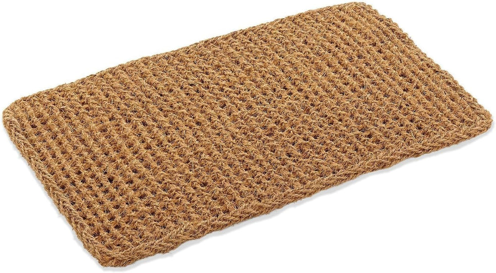Kempf Dragon Weave Coco Coir Doormat, 22" x 36", Hand-Twisted Inter...