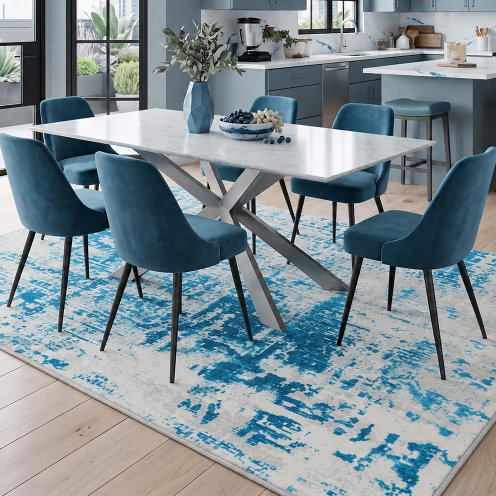 Warmstar 8ร10 Area Rug for Living Room,Washable Abstract Area Rug Non-Slip TP...