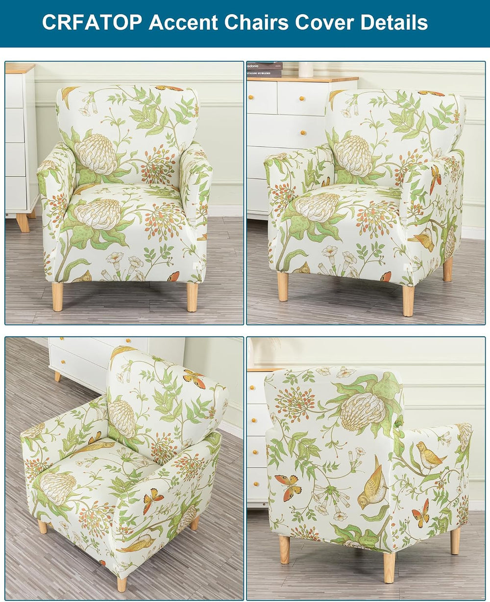 CRFATOP Stretch Accent Chair Covers for Living Room Office, with Arms,B56