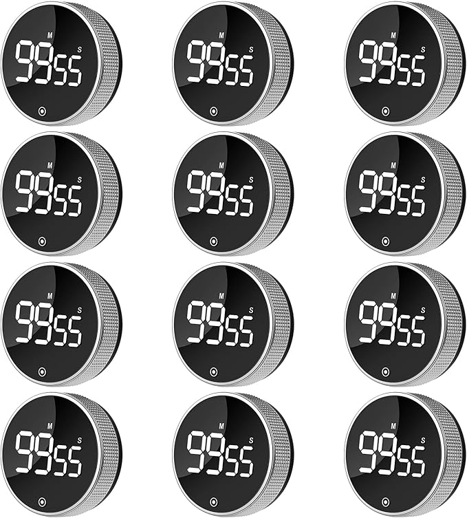 12 Pack Digital Kitchen Timer