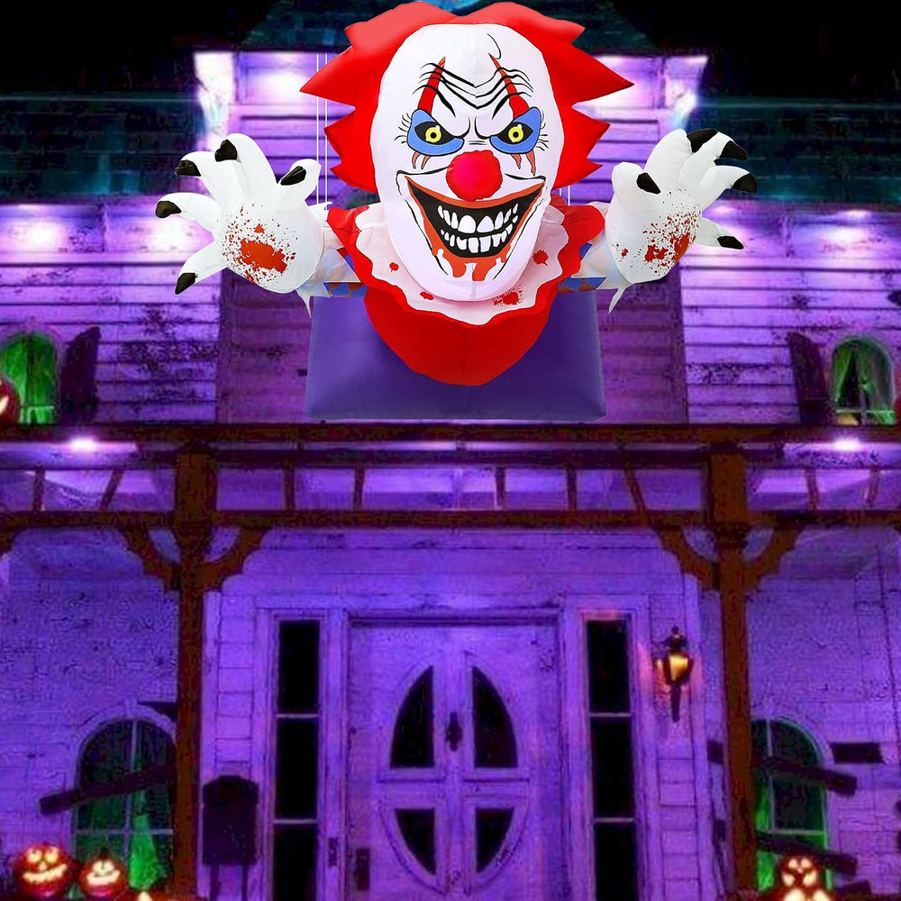 Lulu Home 4.1FT L Halloween Inflatable Clown Decoration