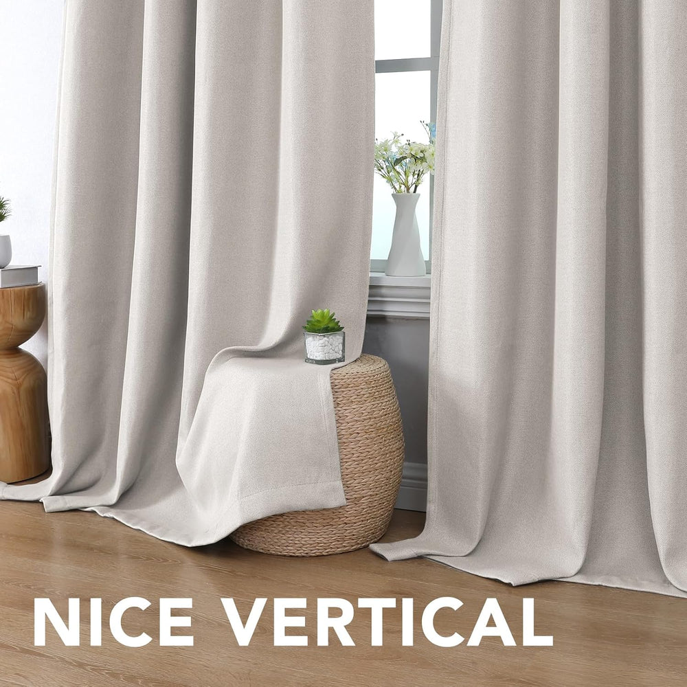 H.VERSAILTEX Room Darkening polyester Curtain for Bedroom/Living Room Extra W...