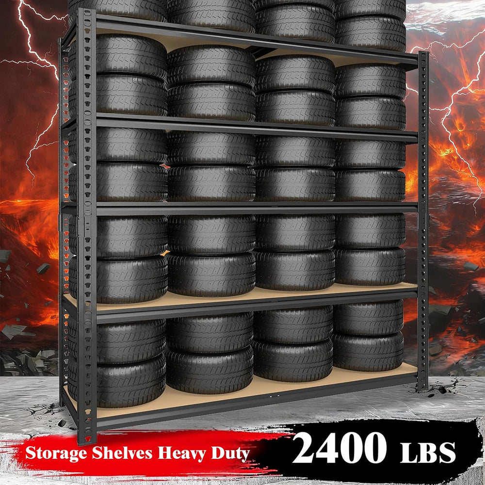 72" H Storage Shelves,Storage Shelves Heavy Duty,2400LBS Metal Shelving ...