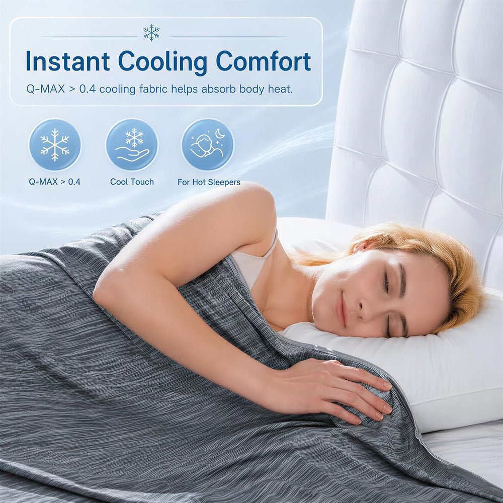 King Size Cooling Blanket for Hot Sleepers - Lightweight Breathable Cool Cold...