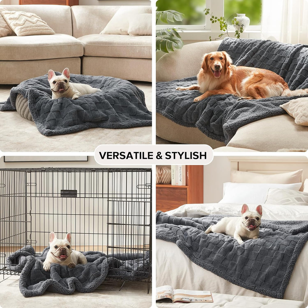 GASUR Waterproof Dog Blankets for Large Dogs, Dog Blanket for Couch Bed, Flee...