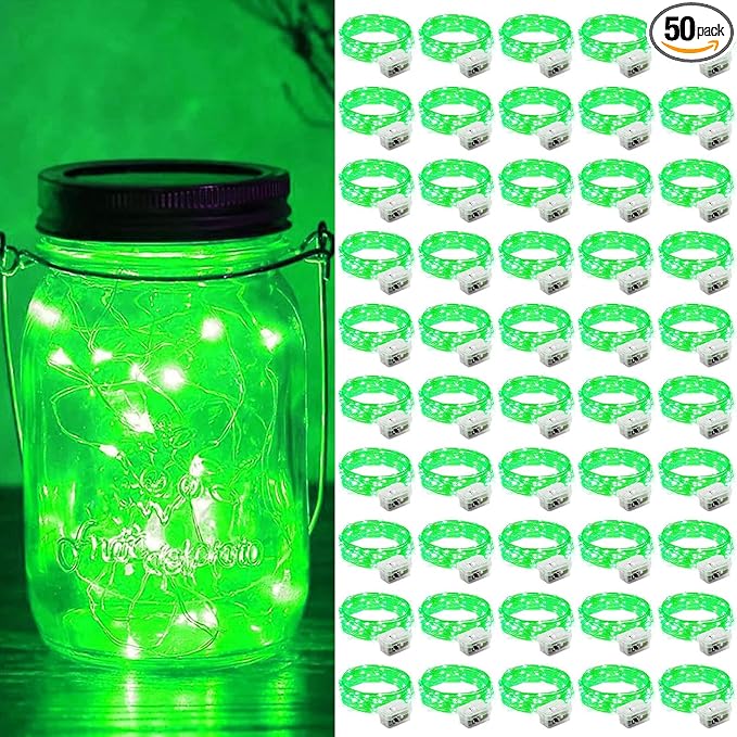 ZGWJ 50 Pack Fairy Lights Battery Operated, 7ft 20 Mini LED Fairy String Ligh...