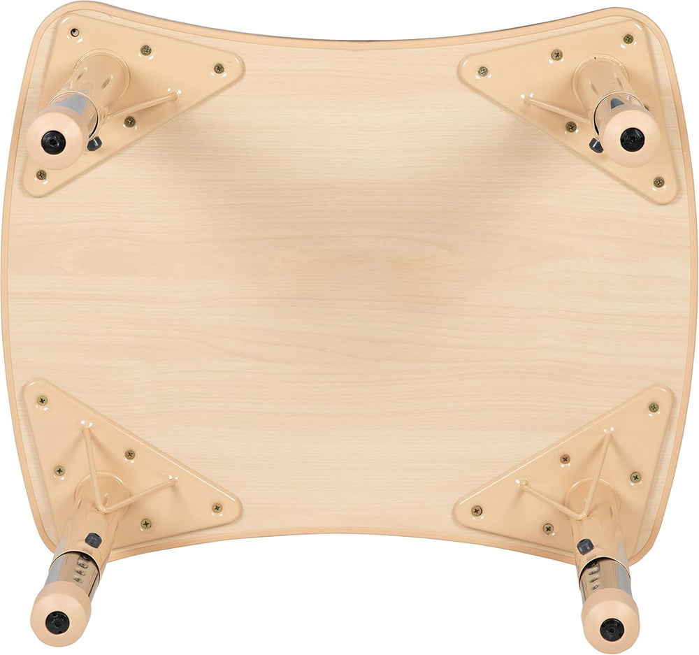 Flash Furniture Wren 21.875"W x 26.625"L Rectangular Natural Plasti...