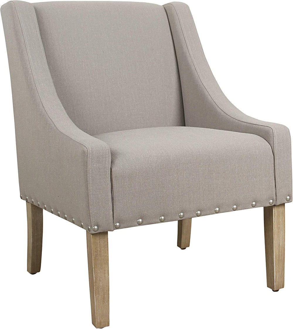 HomePop Classic Swoop Arm Accent Chair - Sand Dune
