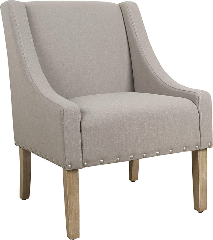 HomePop Classic Swoop Arm Accent Chair - Sand Dune