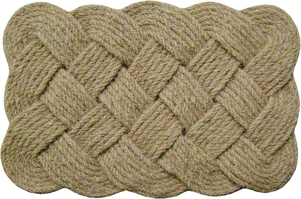 Nedia 18 x 30 in. Lovers Knot Coir Indoor/Outdoor Doormat, Brown/Natural