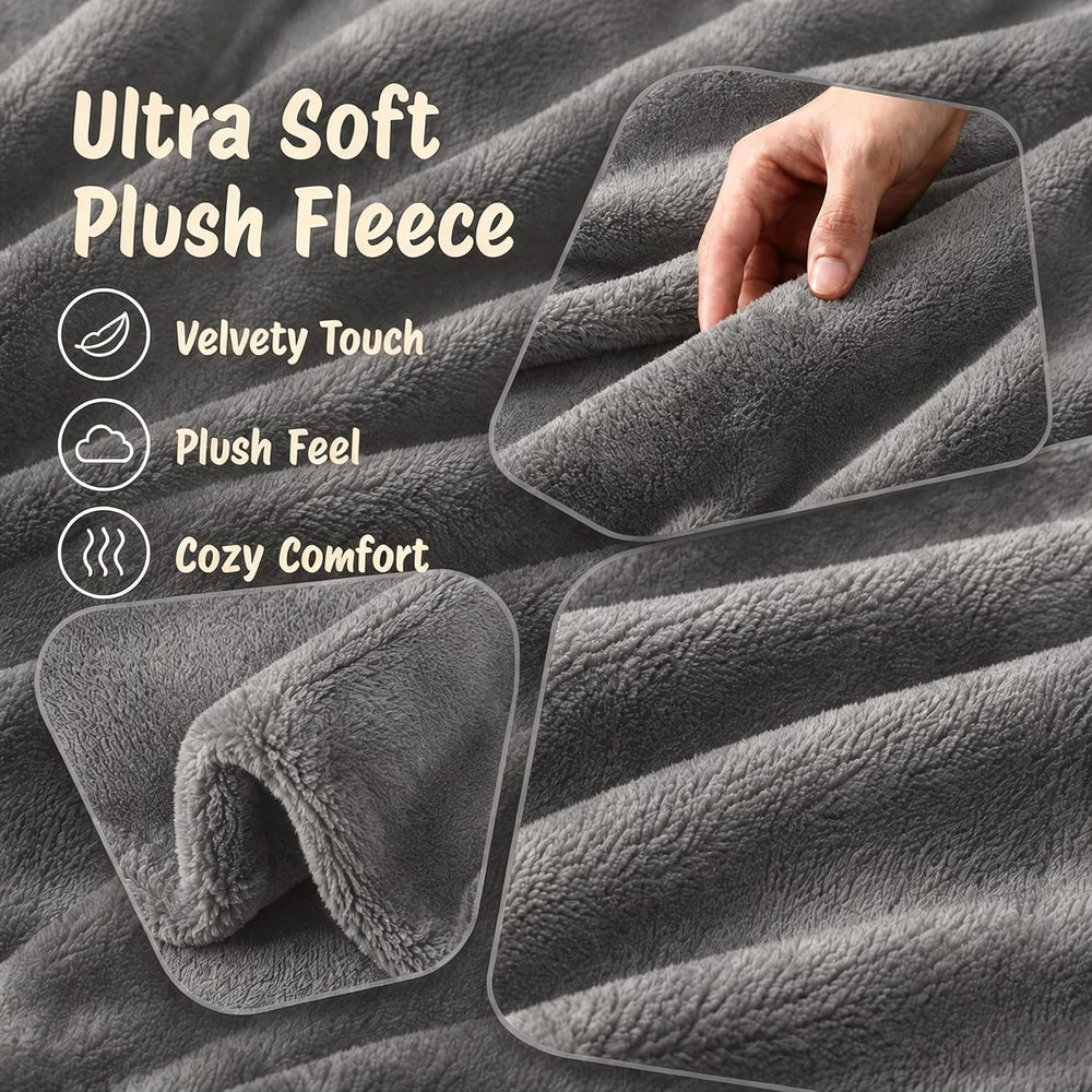 Electric Heated Blanket Full Size 72"x84",Fast Heating Throw, Soft ...