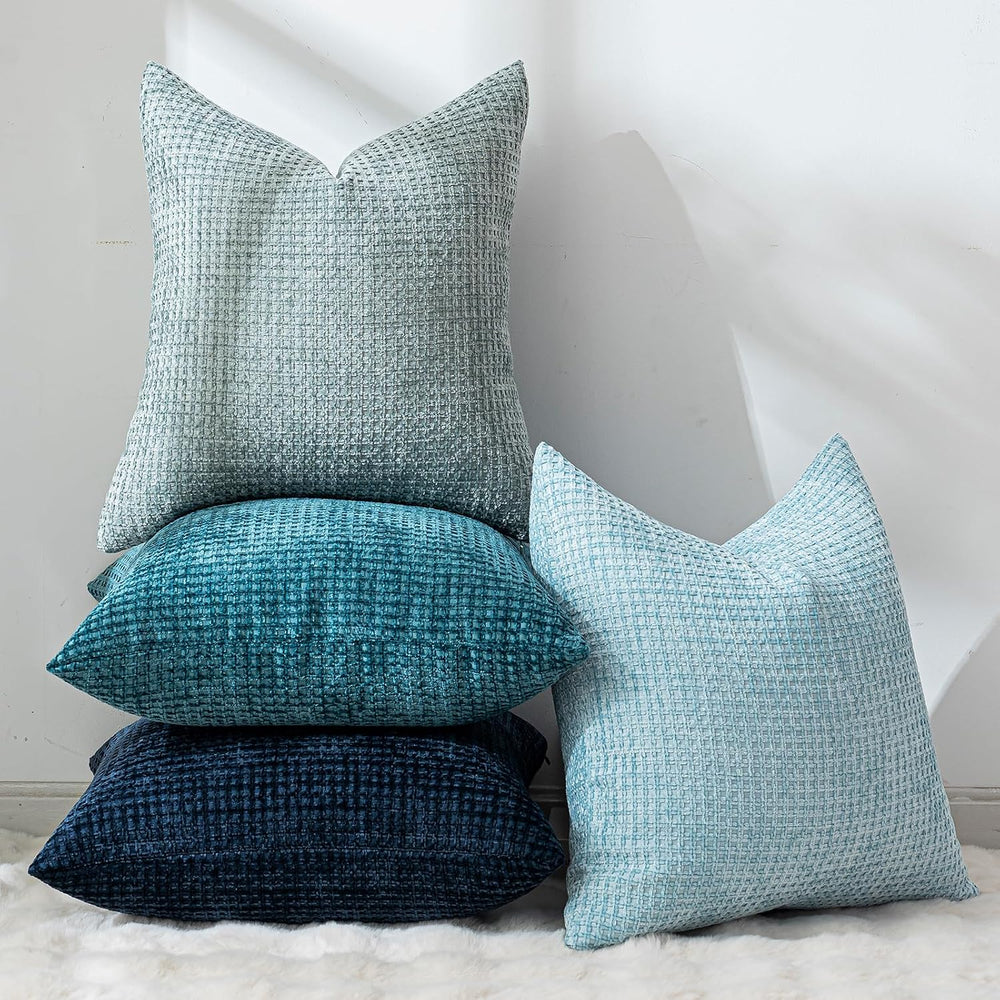 Pack of 4 Throw Pillow Covers 24x24” Boho Cushion Covers for Living Room