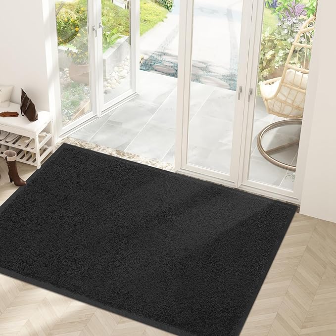 Mibao Dirt Trapper Door Mat for Indoor Outdoor, Waterproof All-Season,