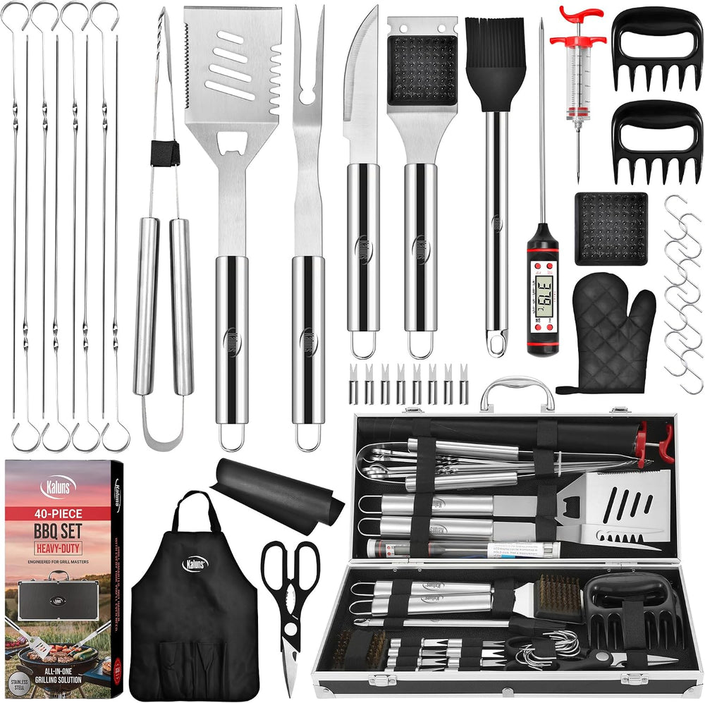 Kaluns BBQ Accessories, Complete Grill Set Dad Gifts