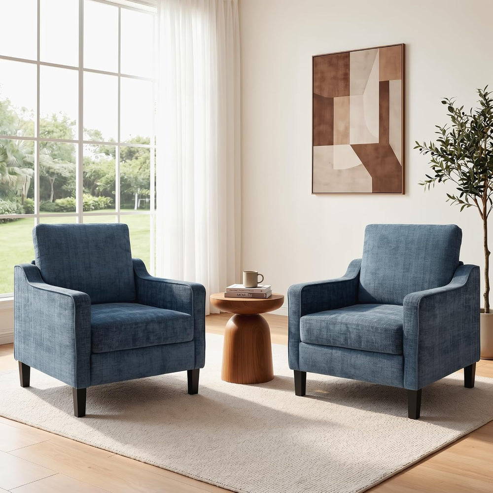 TLSUNNY Accent Chair, Mid Century Modern Living Room Chairs