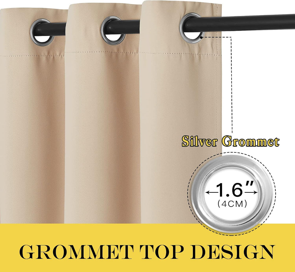 NICETOWN Extra Wide Patio Door Curtain - Energy Smart & Noise Reducing Gr...