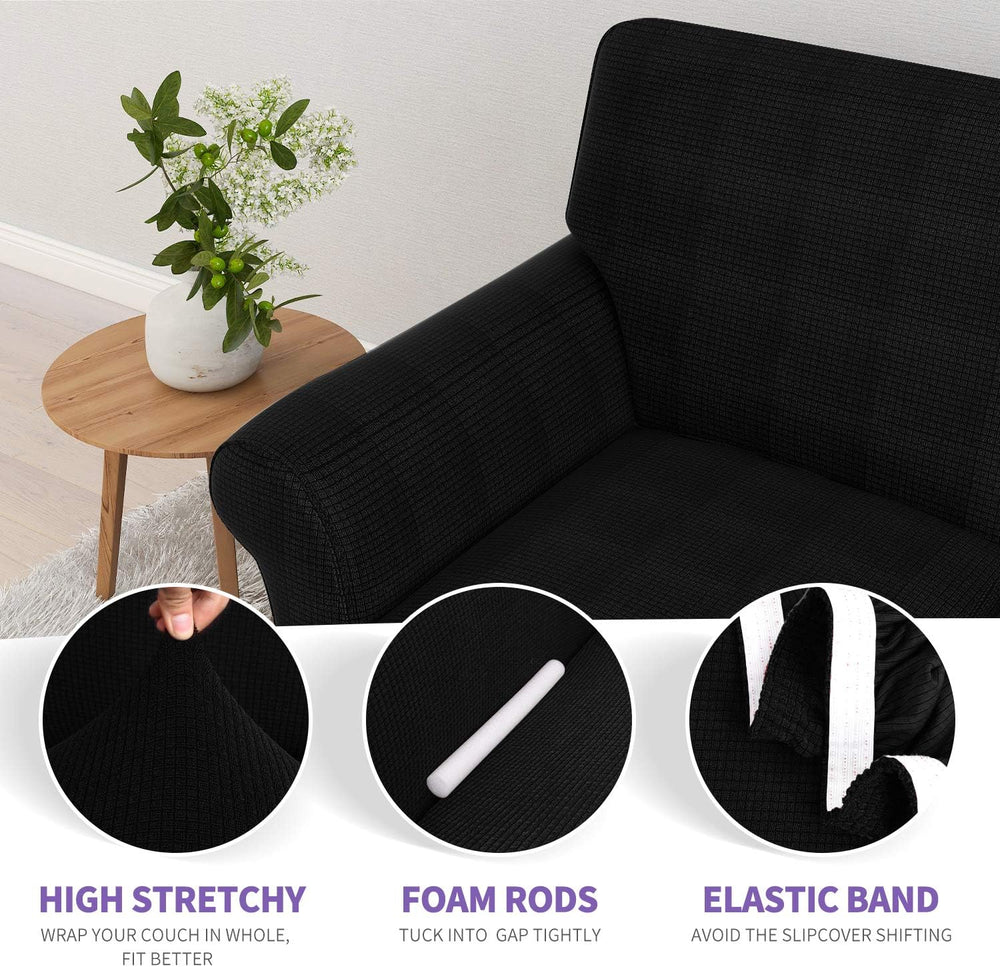ZNSAYOTX Chair Slipcovers with Arms for Living Room High Stretchy Spandex Pet...