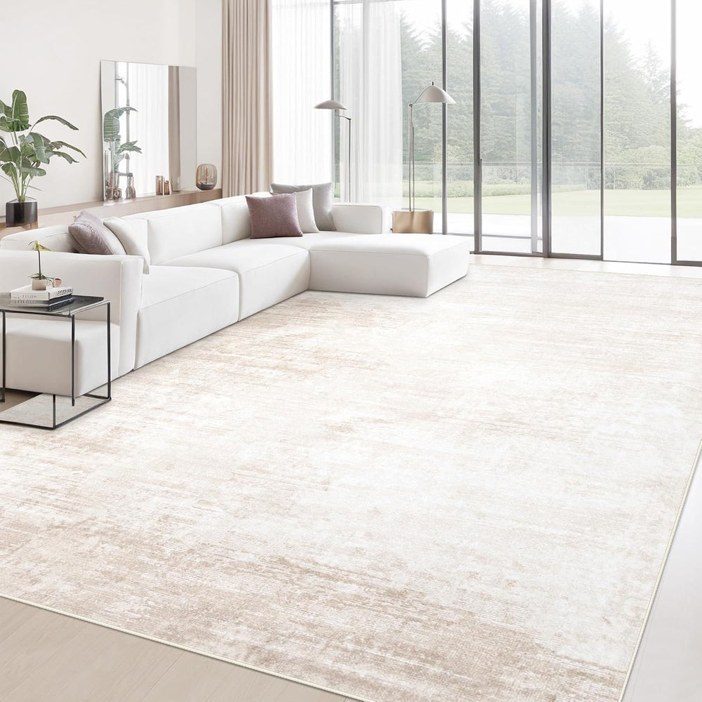 Area Rugs 10x14 Living Room: Washable Rug Modern Abstract Large Rugs Soft Non...