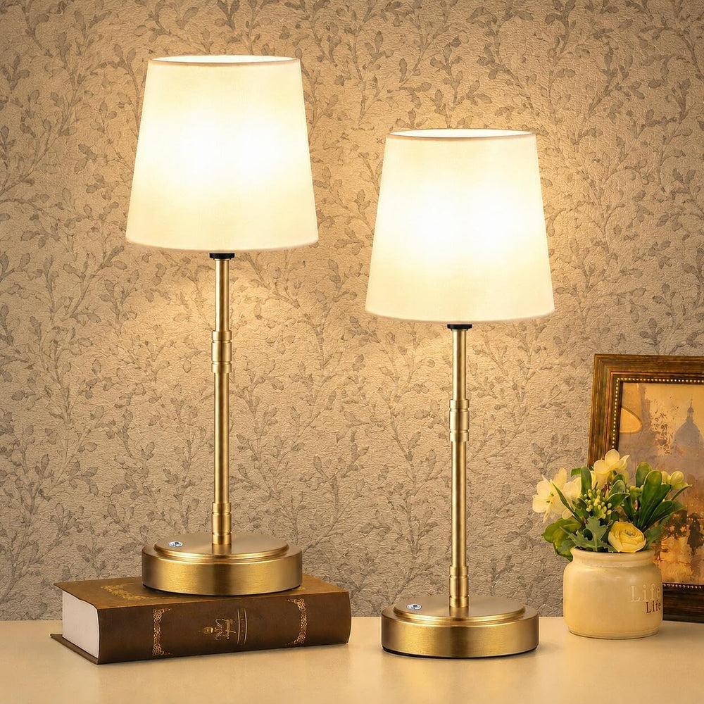 Cordless Table Lamps Set of 2 – Battery Operated Lamp with 7500mAh Rechargeab...