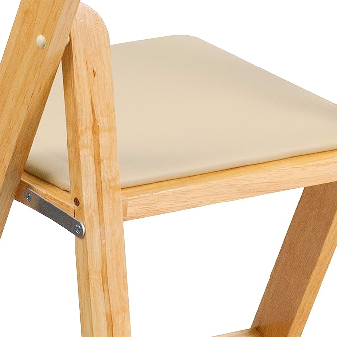 Flash Furniture Hercules Series Beechwood Folding Event Chairs with Padded Se...