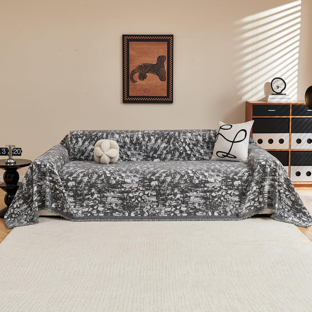 MYSKY HOME Couch Covers for 3 Cushion Couch Sofa, Chenille L Shape Sectional
