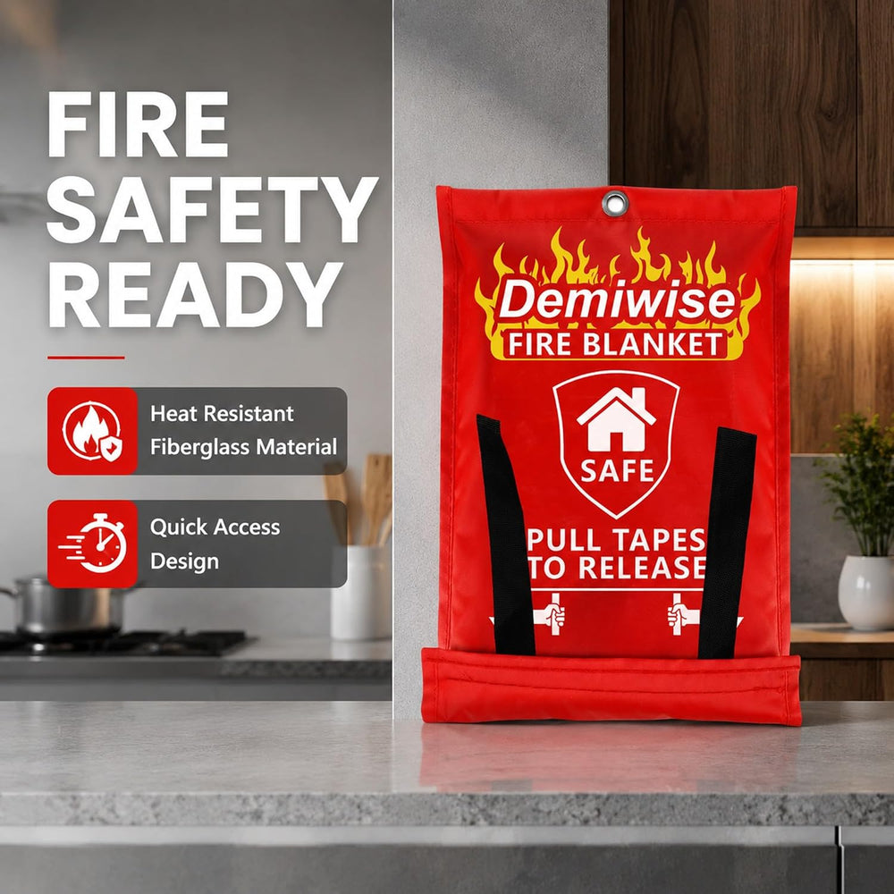 Emergency Fire Blankets for Home and Kitchen,8-Pack 40"x40"