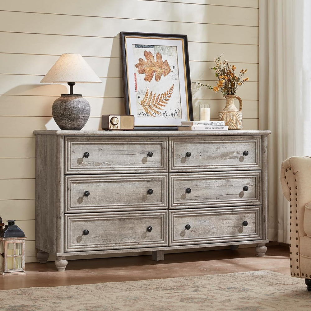 Dressers & Night Stand Set of 3, Wood 54" Wide Dresser & 18"...
