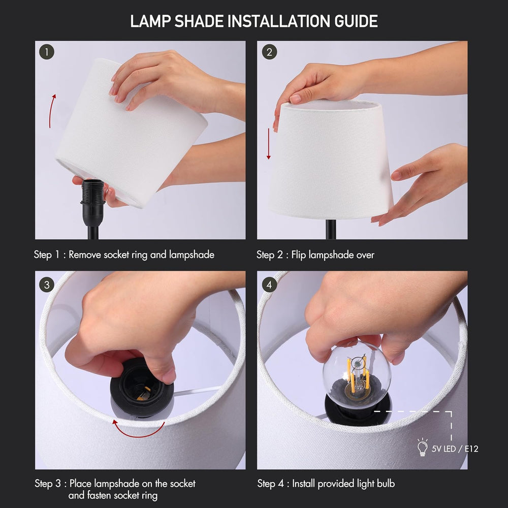 O’Bright Seraph mini – Cordless LED Table Lamp with Dimmer, Built-in Recharge...