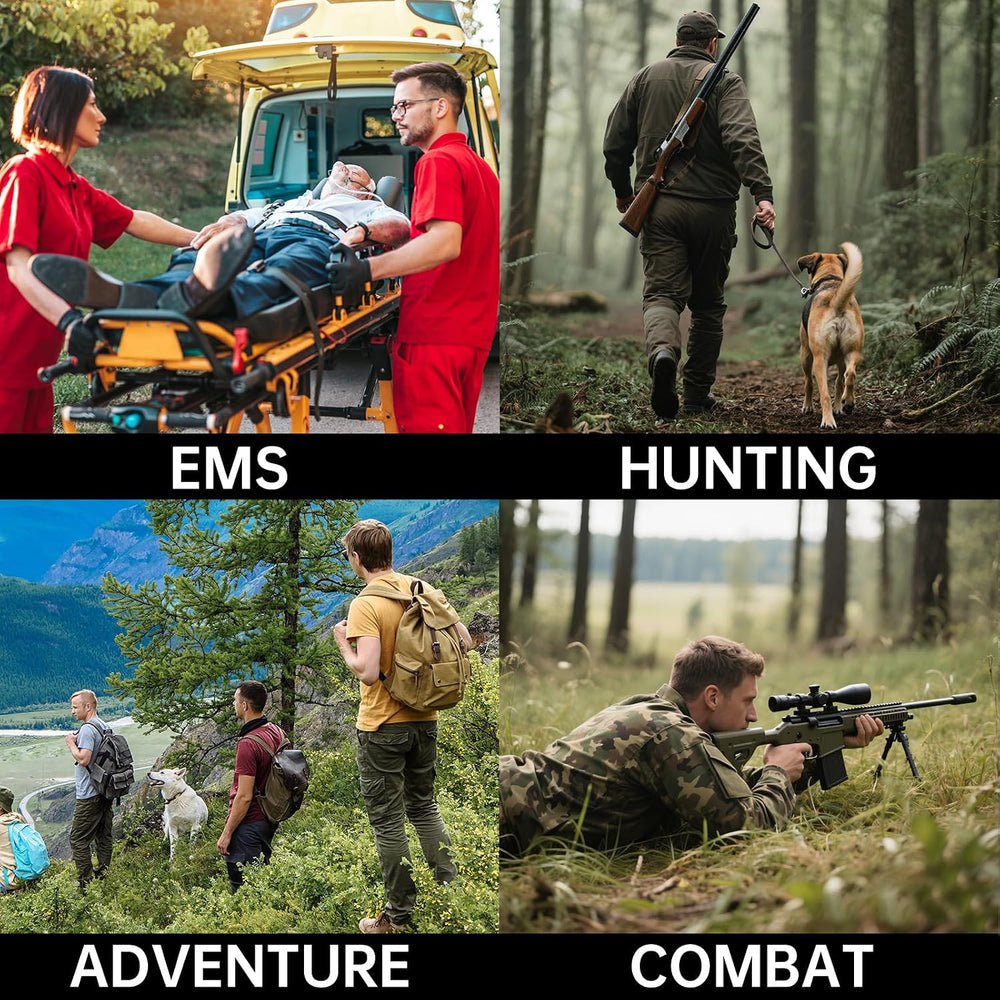 Trauma First Aid Kit, Compact Tactical IFAK Emergency Survival Kits Hemostati...
