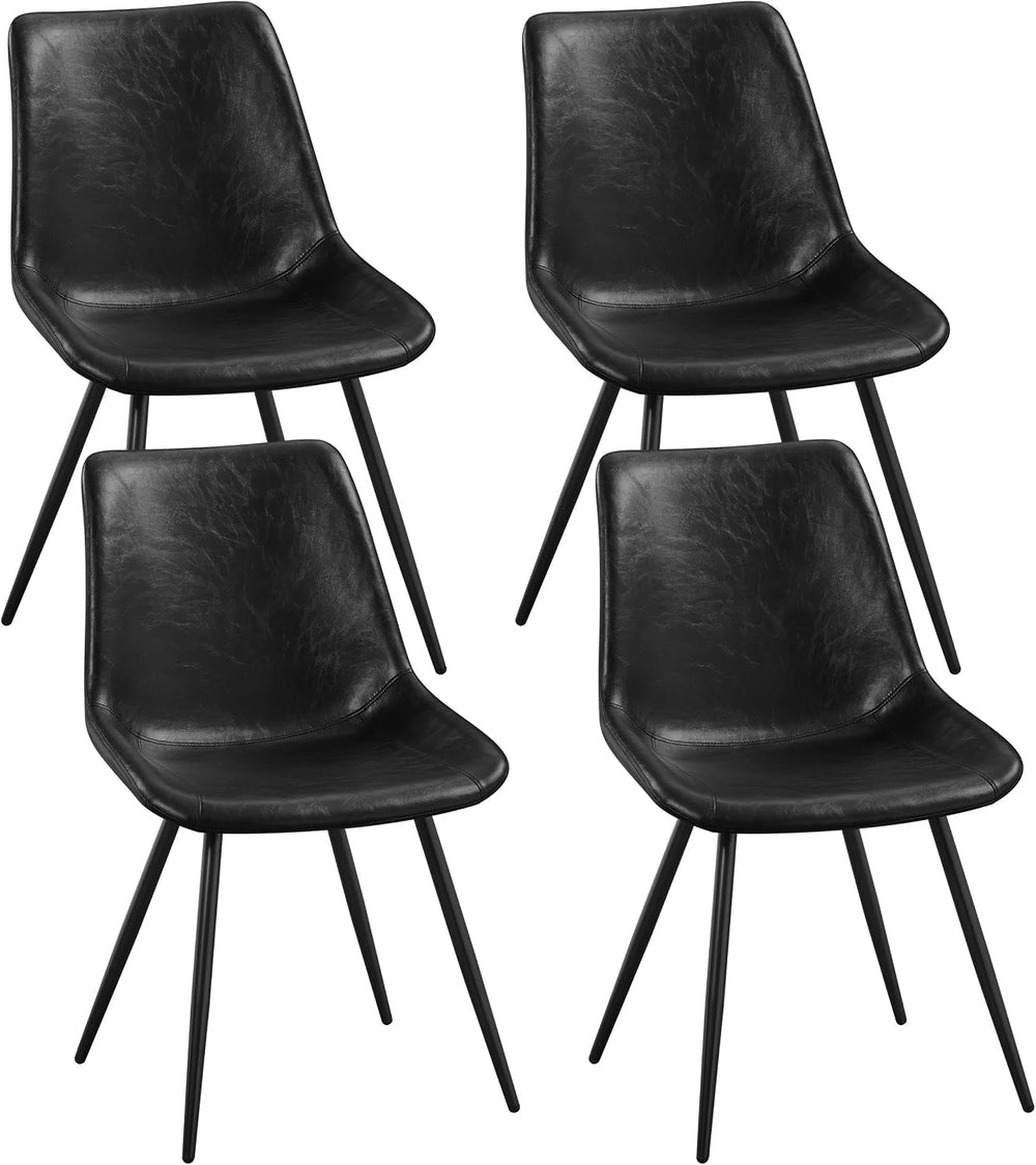 Yaheetech Dining Chairs Set of 4 Modern Upholstered Dining Room Chairs with F...