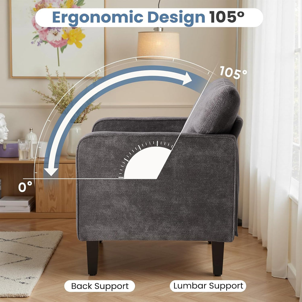 DUMOS Accent Chairs, Lounge Chair for Living Room Home Corner 1Pack