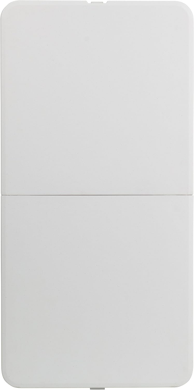 Flash Furniture 4-Foot Bi-Fold Granite White Plastic Folding Table
