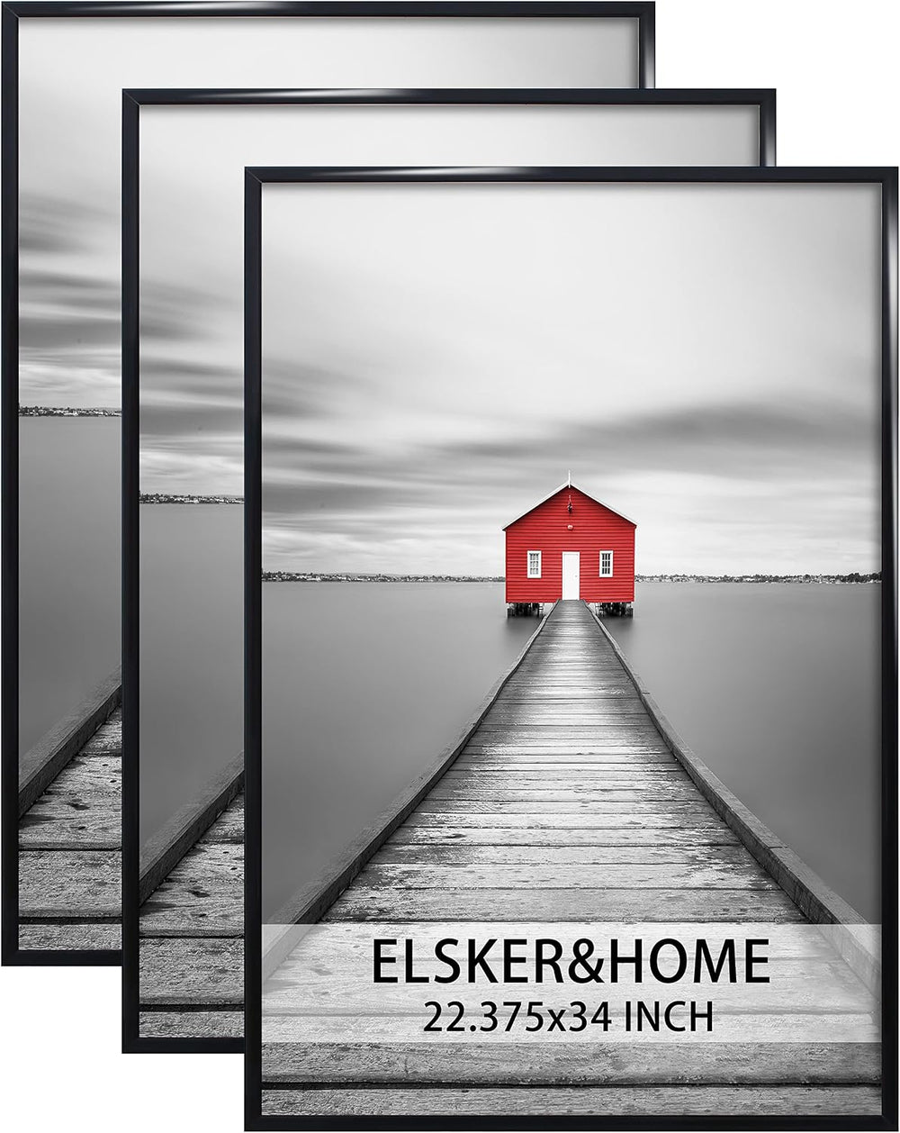 ELSKER&HOME 22.375 x 34 Poster Frame 3 Pack, Black