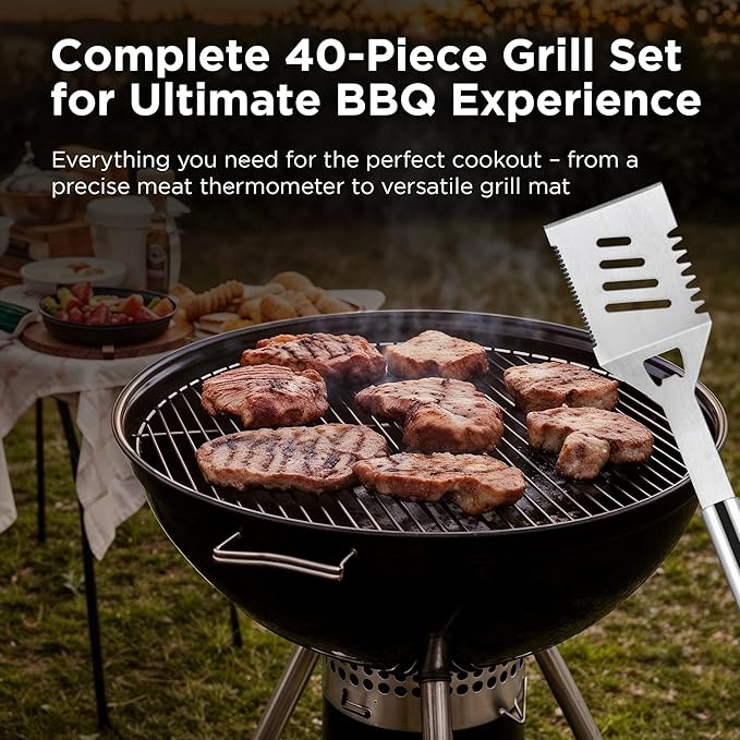 Kaluns BBQ Accessories, Complete Grill Set Dad Gifts